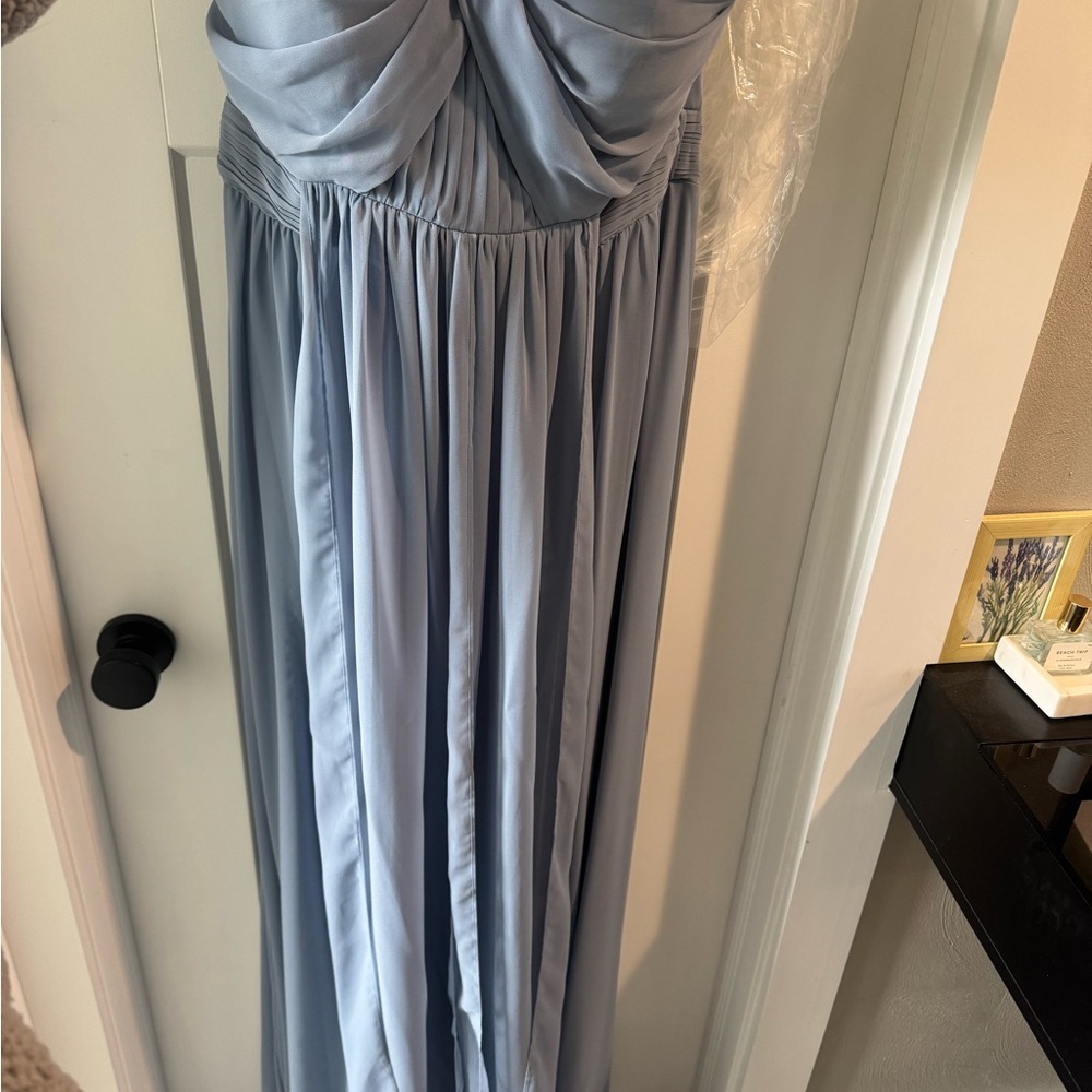 Birdy Grey Soft Blue Strapless Dress